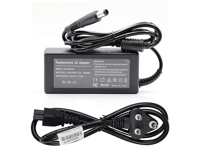 Compatible Dell 65w Black Big Pin Laptop Adapter