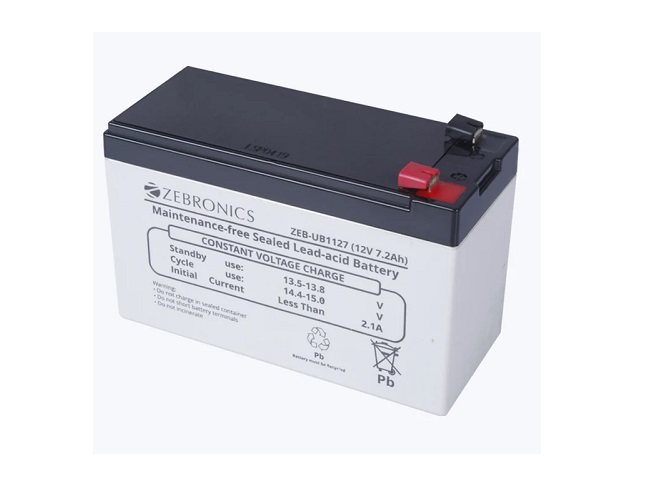 Zebronics UB1127 Sealed Maintenance free (SMF) Lead-acid UPS Battery