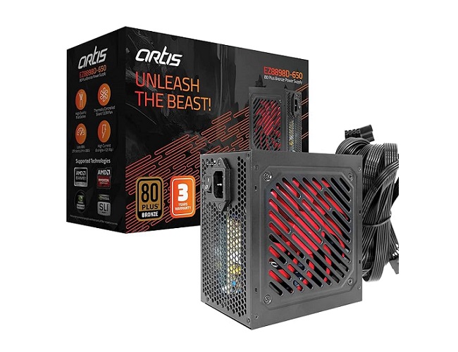 Artis EZ8898D-650W Plus Bronze Desktop Power Supply