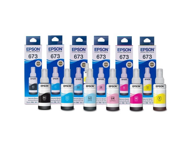 Epson OG 673 70ml 6 Color Printer Ink Bottles