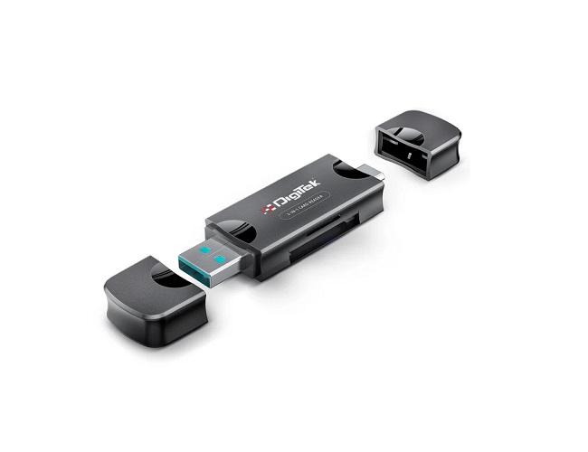 Digitek DCR-007 USB-A 3.0 & Type C Card Reader